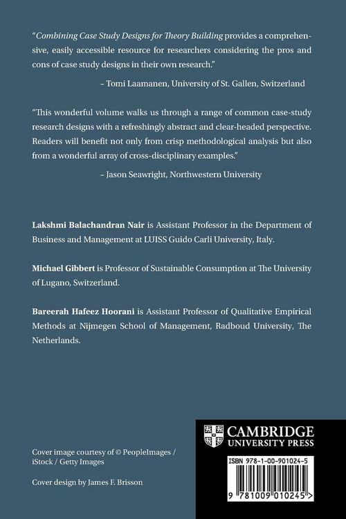 Produktbild: Combining Case Study Designs for Theory Building