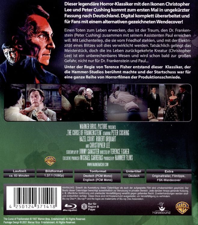 Produktbild: Frankensteins Fluch - uncut Fassung (in HD neu abgetastet)