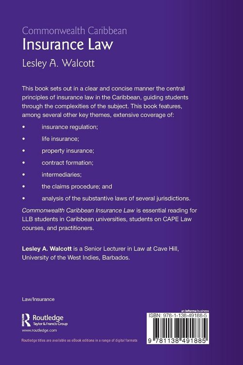 Produktbild: Commonwealth Caribbean Insurance Law