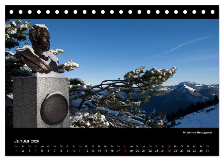 Produktbild: Unterwegs auf dem Maximiliansweg (Tischkalender 2026 DIN A5 quer), CALVENDO Monatskalender