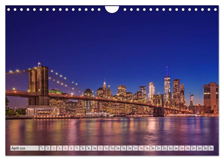 Produktbild: New York City Perspectives (Wall Calendar 2026 DIN A4 landscape), CALVENDO 12 Month Wall Calendar