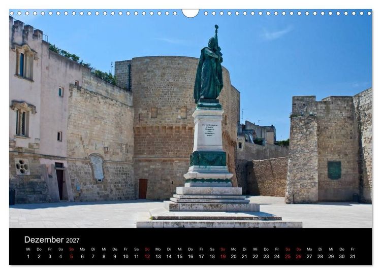 Produktbild: Apulien (Wandkalender 2027 DIN A3 quer), CALVENDO Monatskalender