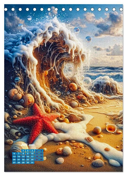Produktbild: Aus Sand und Meerschaum! (Tischkalender 2026 DIN A5 hoch), CALVENDO Monatskalender