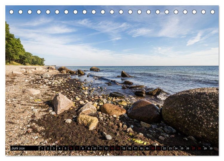 Produktbild: Insel Fehmarn - Impressionen eines Sommertages an der Ostsee (Tischkalender 2026 DIN A5 quer), CALVENDO Monatskalender