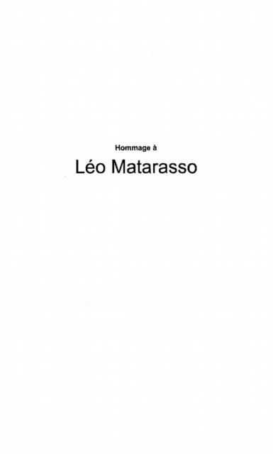 Produktbild: Hommage a leo matarasso