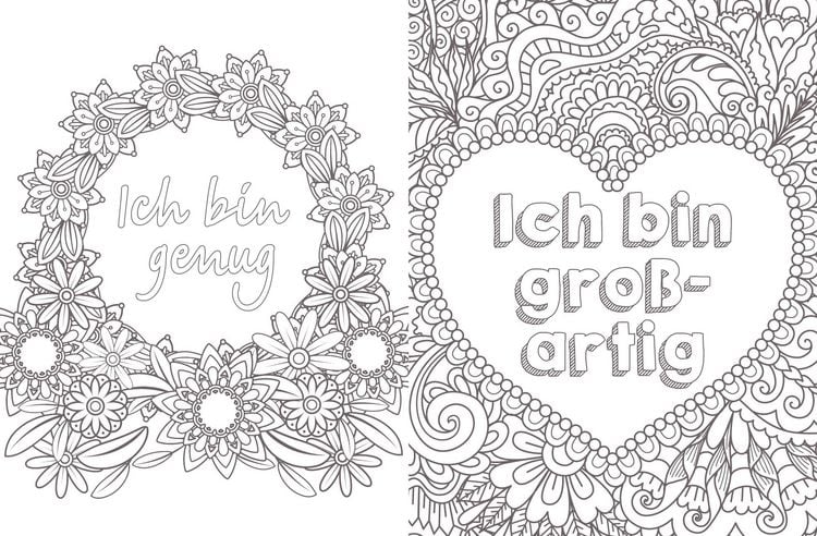 Produktbild: Habe den Mut, unperfekt zu sein! &ndash; 50 Spr&uuml;che und Motive zum Ausmalen f&uuml;r mehr Gelassenheit und Selbstliebe