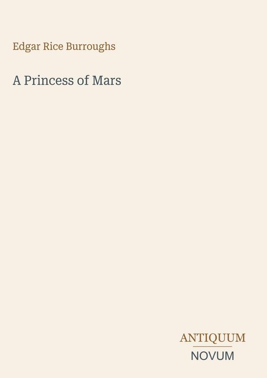 Produktbild: A Princess of Mars