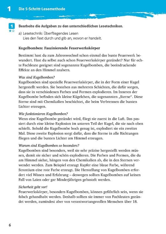 Produktbild: Klett 10-Minuten-Training Deutsch Texte lesen und verstehen 6. Klasse