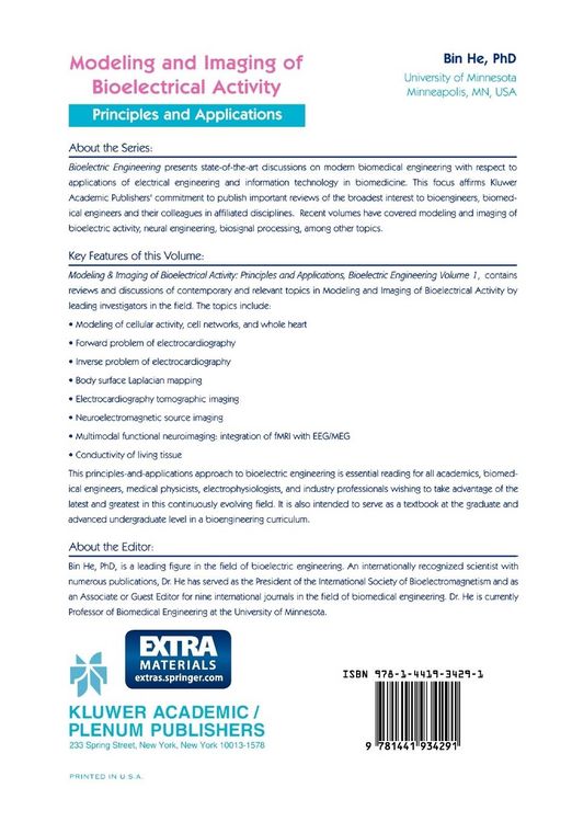Produktbild: Modeling & Imaging of Bioelectrical Activity