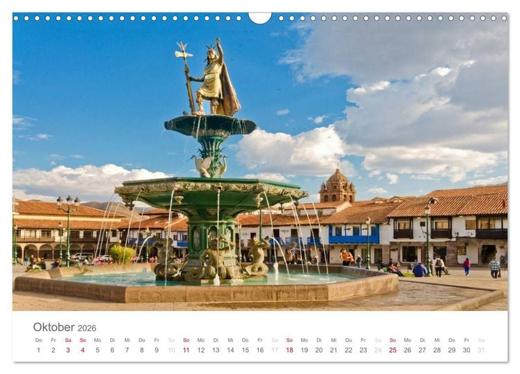 Produktbild: Peru - Perle der Anden (Wandkalender 2026 DIN A3 quer), CALVENDO Monatskalender