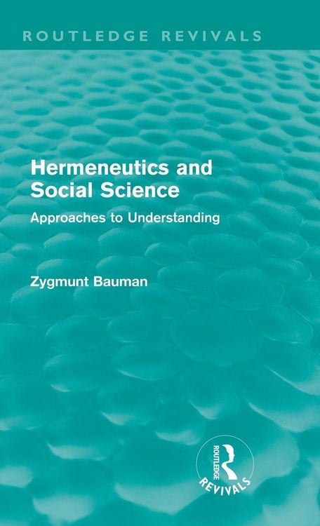 Produktbild: Hermeneutics and Social Science (Routledge Revivals)