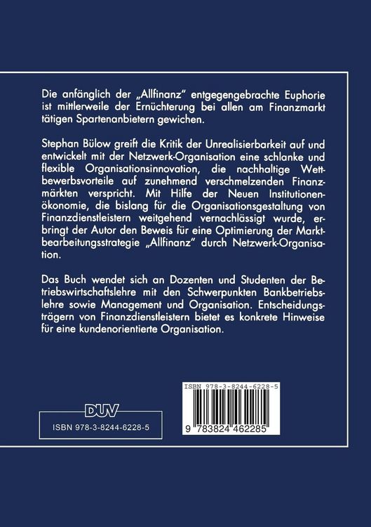 Produktbild: Netzwerk-Organisation f&uuml;r Allfinanzanbieter