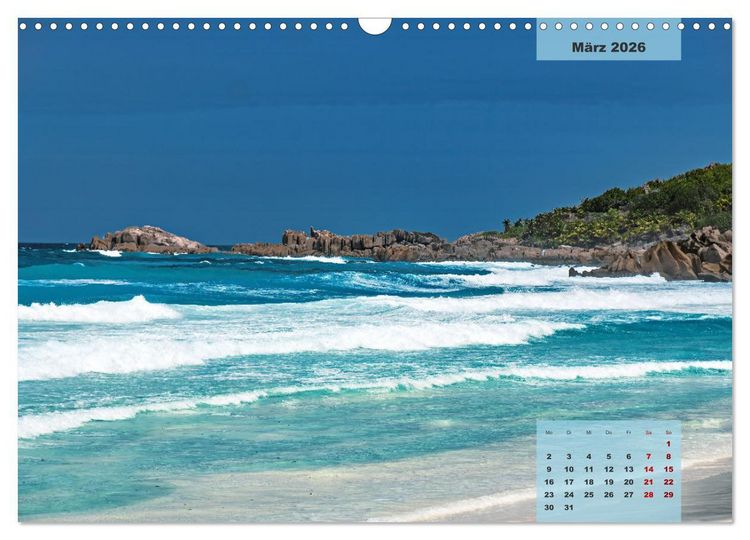 Produktbild: Ein Paradies aus Sand und Meer (Wandkalender 2026 DIN A3 quer), CALVENDO Monatskalender