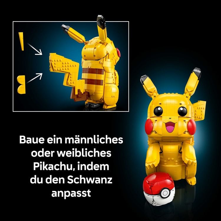 Produktbild: LEGO Pok&eacute;mon 72152 Pikachu und Pok&eacute;ball, 3D Puzzle zum Videospiel