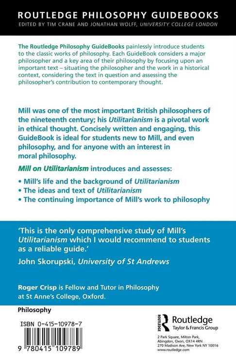 Produktbild: Routledge Philosophy GuideBook to Mill on Utilitarianism