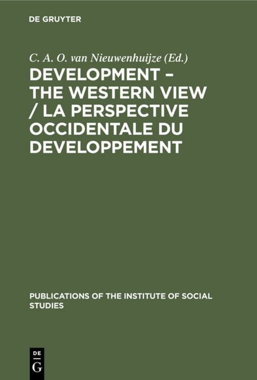 Produktbild: Development &ndash; The Western View / La Perspective Occidentale du Developpement