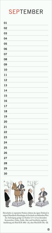 Produktbild: Loriot Geburtstagskalender Langplaner