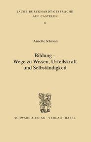 Produktbild: Bildung - Wege zu Wissen, Urteilskraft und Selbst&auml;ndigkeit