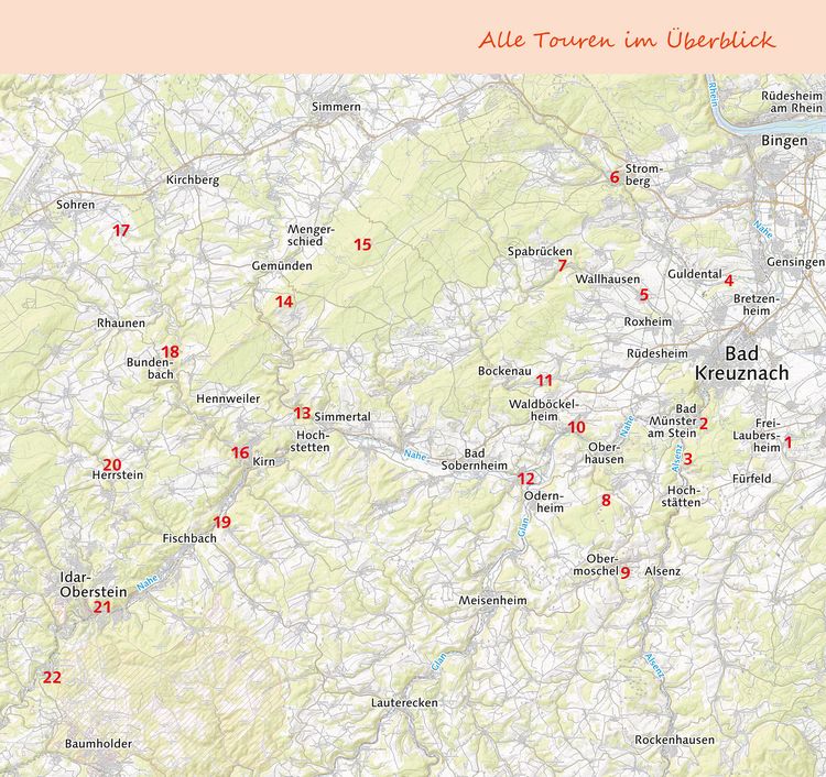 Produktbild: Burgenwandern an Nahe, Glan und Alsenz, im Pf&auml;lzer Bergland und im Hunsr&uuml;ck