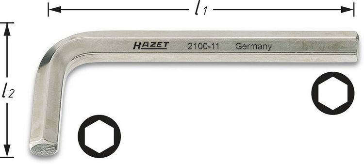 Produktbild: Hazet Innen-Sechskant Winkelschraubendreher 14 mm