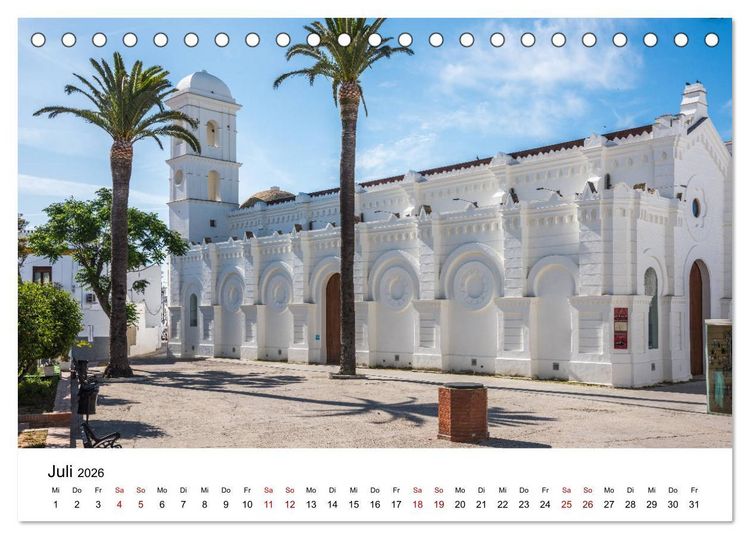 Produktbild: Conil de la Frontera - Ein traumhaftes andalusisches Dorf am Atlantik (Tischkalender 2026 DIN A5 quer), CALVENDO Monatskalender