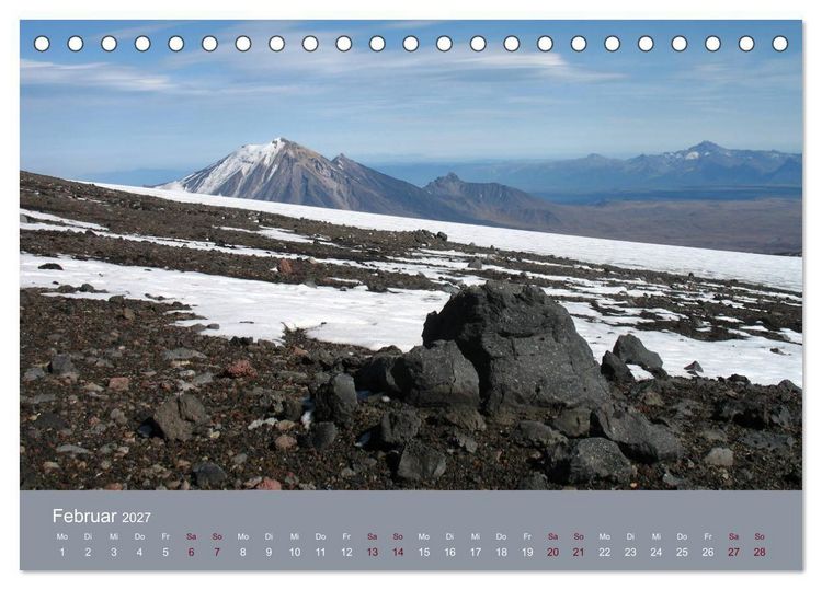 Produktbild: Kamtschatka - Vulkane, Asche, Eis (Tischkalender 2027 DIN A5 quer), CALVENDO Monatskalender