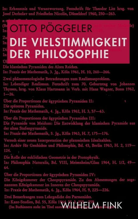 Produktbild: Die Vielstimmigkeit der Philosophie