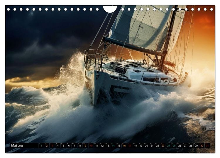 Produktbild: Mit dem Wind um die Welt - segeln (Wandkalender 2026 DIN A4 quer), CALVENDO Monatskalender