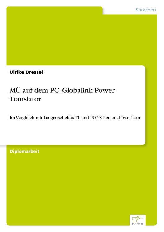 Produktbild: M&Uuml; auf dem PC: Globalink Power Translator