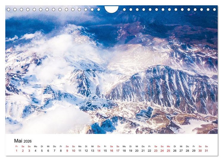 Produktbild: &Uuml;ber den Wolken - Spektakul&auml;re Luftaufnahmen (Wandkalender 2026 DIN A4 quer), CALVENDO Monatskalender