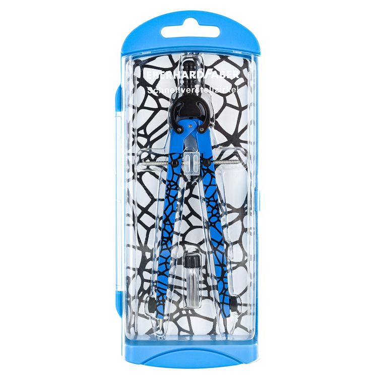 Produktbild: EBERHARD FABER Schnellverstellzirkel neon blau &Oslash;39cm 3 Teile