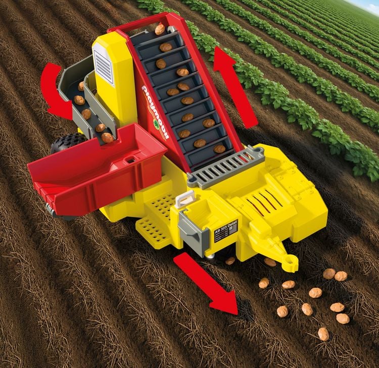 Produktbild: Gro&szlig;er Traktor mit Kartoffelroder