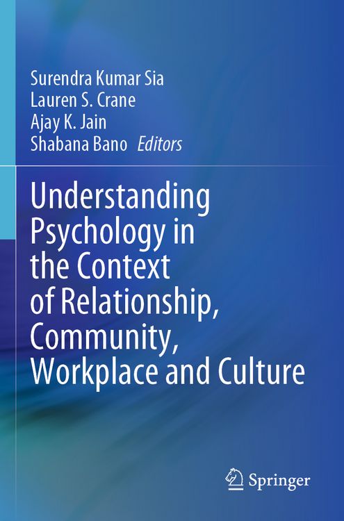 Produktbild: Understanding Psychology in the Context of Relationship, Community, Workplace and Culture