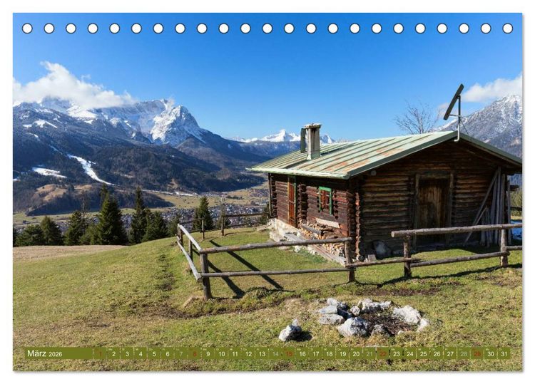 Produktbild: Rund um die Zugspitze (Tischkalender 2026 DIN A5 quer), CALVENDO Monatskalender