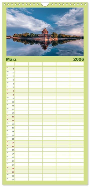 Produktbild: Familienplaner 2026 - Peking - Die faszinierende Hauptstadt Chinas. mit 5 Spalten (Wandkalender, 21 x 45 cm) CALVENDO