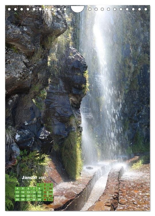 Produktbild: Levadas auf Madeira. Wildromantische Wanderwege (Wandkalender 2027 DIN A4 hoch), CALVENDO Monatskalender