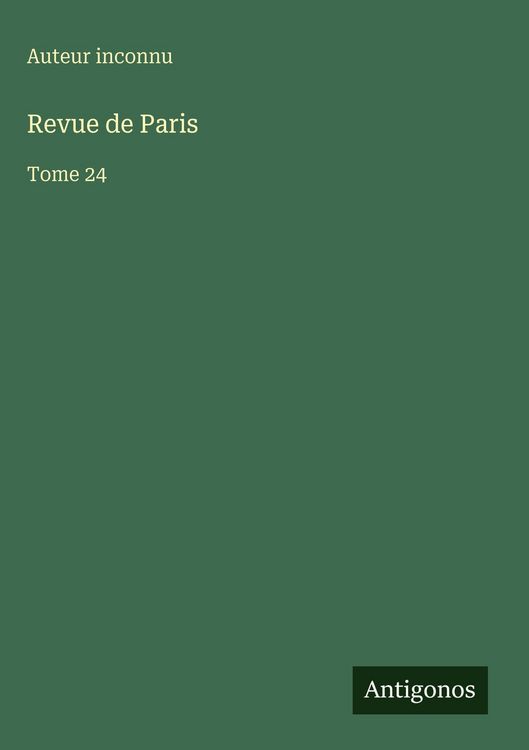 Produktbild: Revue de Paris