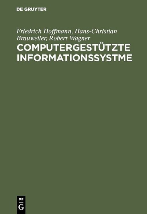 Produktbild: Computergest&uuml;tzte Informationssystme