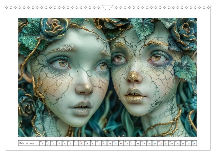Produktbild: Magische Gesichter (Wandkalender 2026 DIN A3 quer), CALVENDO Monatskalender