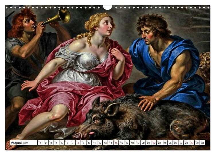 Produktbild: Mythologische Geschichten in barocker Pracht (Wandkalender 2027 DIN A3 quer), CALVENDO Monatskalender