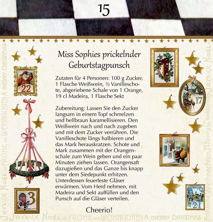 Produktbild: Zettel-Adventskalender &ndash; Christmas Dinner for One
