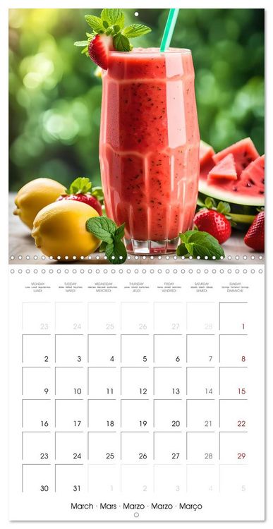 Produktbild: World of smoothies (Wall Calendar 2026 12 &times; 12 Inch) CALVENDO 12 Month Wall Calendar