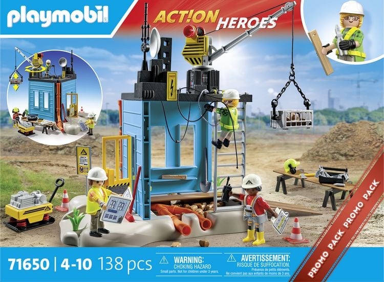 Produktbild: Playmobil&reg; ACT!ON HEROES Baustelle 71650