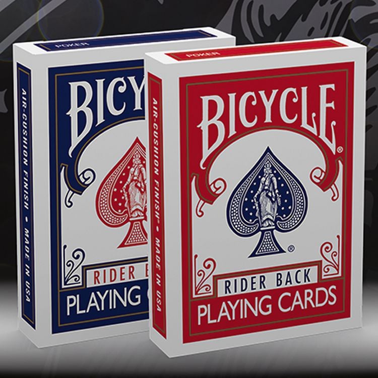 Produktbild: Bicycle Rider Back in Rot oder Blau (807 Classic Tuck, (Designer Spielkarten, Poker, Skat...)