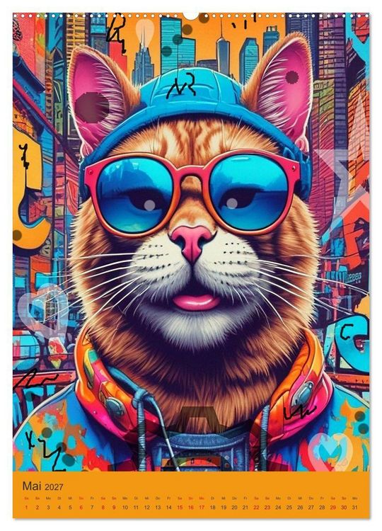 Produktbild: Meine Katze ist der Chef (Wandkalender 2027 DIN A2 hoch), CALVENDO Monatskalender