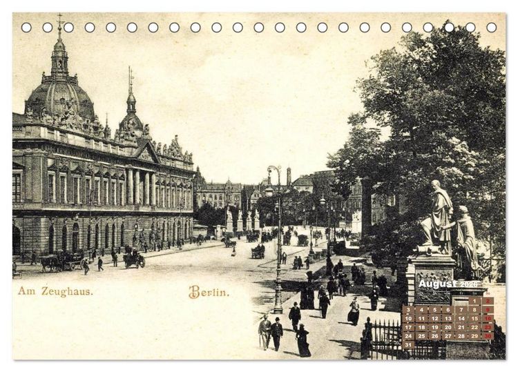 Produktbild: Gr&uuml;&szlig;e aus Berlin &ndash; Die Stadt in historischen Ansichten (Tischkalender 2026 DIN A5 quer), CALVENDO Monatskalender