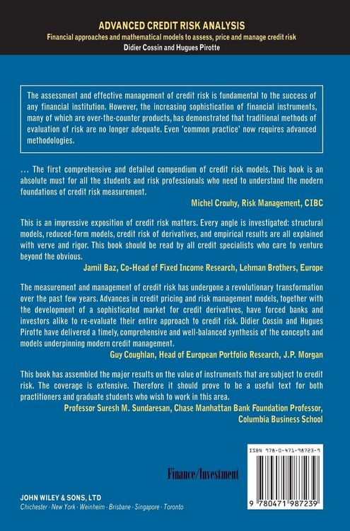 Produktbild: Advanced Credit Risk Analysis