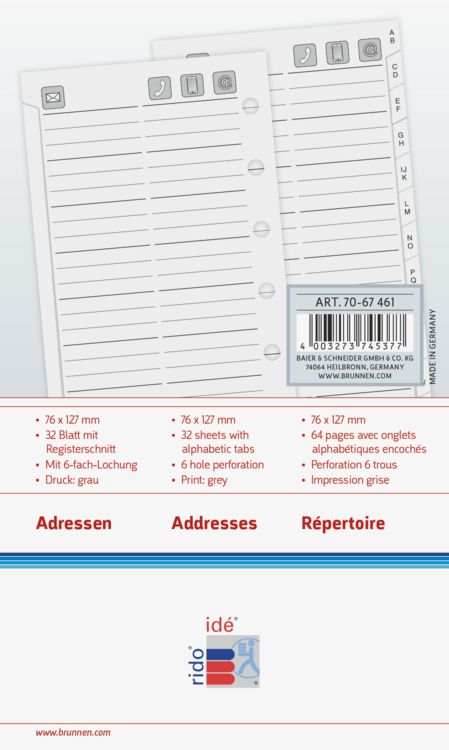 Produktbild: TimerTiming3 Adr/Telefon Formular