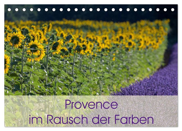 Produktbild: Provence im Rausch der Farben (Tischkalender 2026 DIN A5 quer), CALVENDO Monatskalender