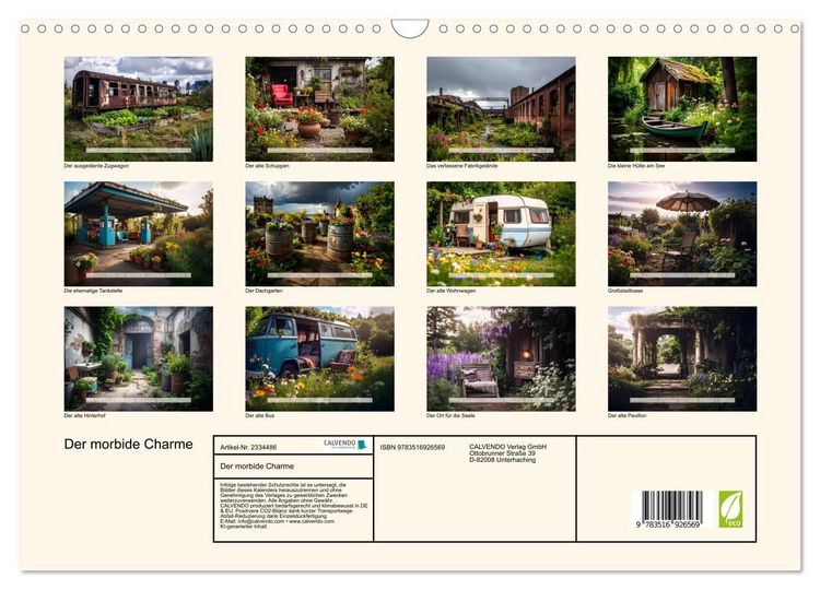 Produktbild: Der morbide Charme (Wandkalender 2027 DIN A3 quer), CALVENDO Monatskalender
